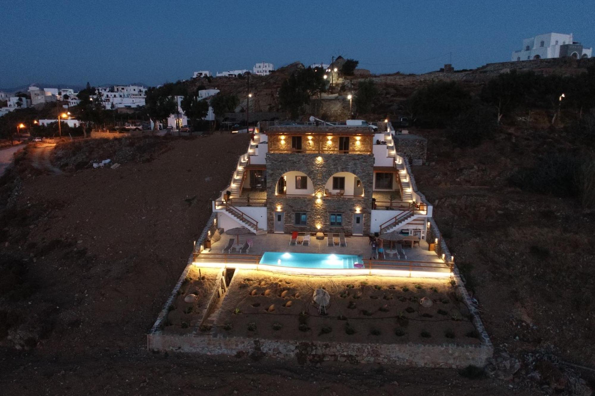 Villa Papa Glinádo Náxu Kültér fotó