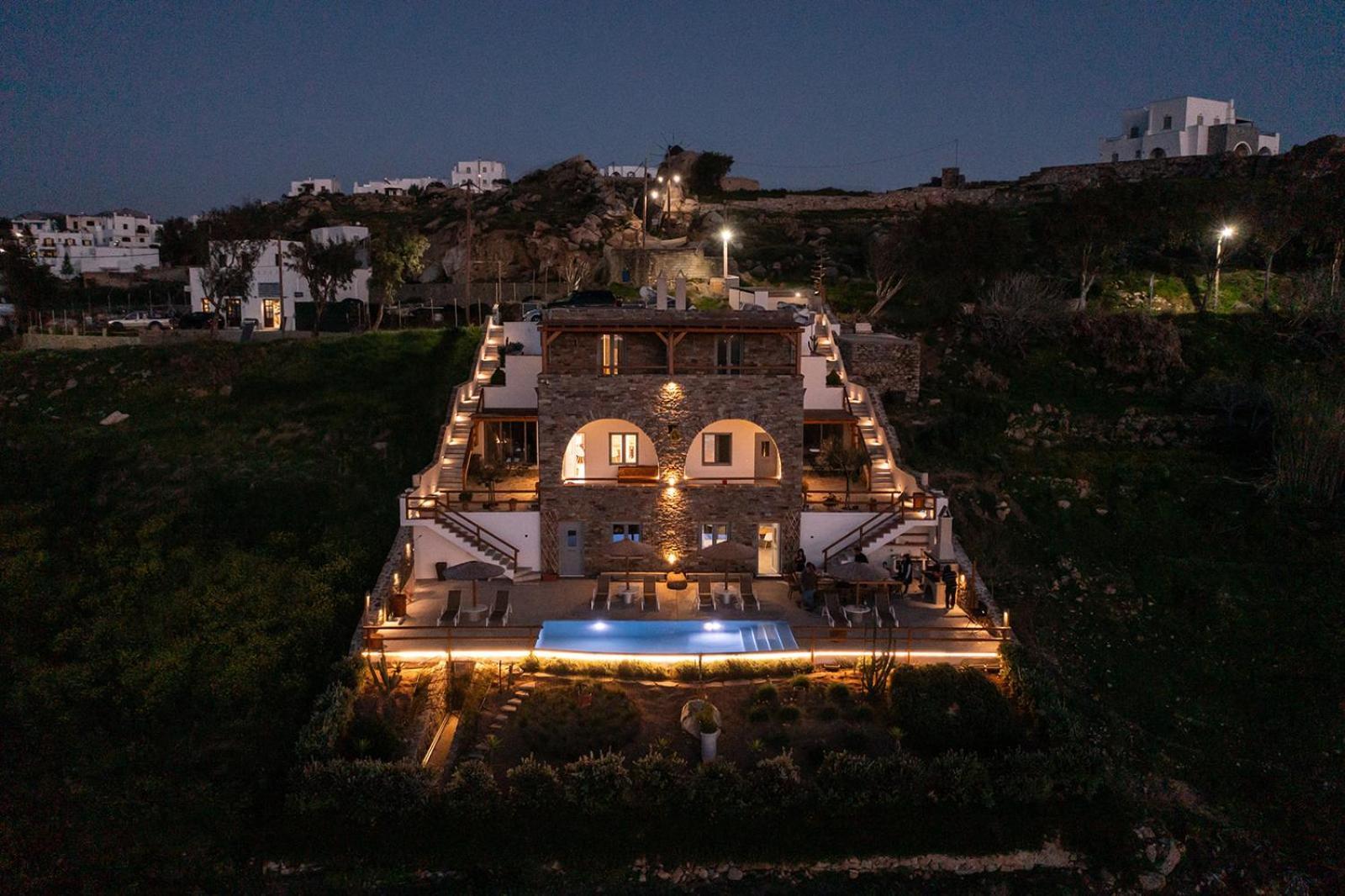 Villa Papa Glinádo Náxu Kültér fotó
